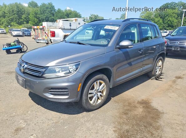 WVGBV7AX1GW580182 2016 VOLKSWAGEN TIGUAN Gray Rear left
