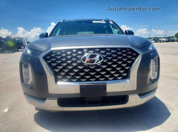 KM8R74HE5NU451544 2022 HYUNDAI PALISADE Gray უკანა ხედი