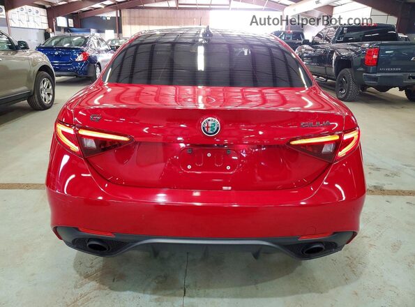 ZARFANBN6K7612720 2019 ALFA ROMEO GIULIA Maroon Вид салону спереду
