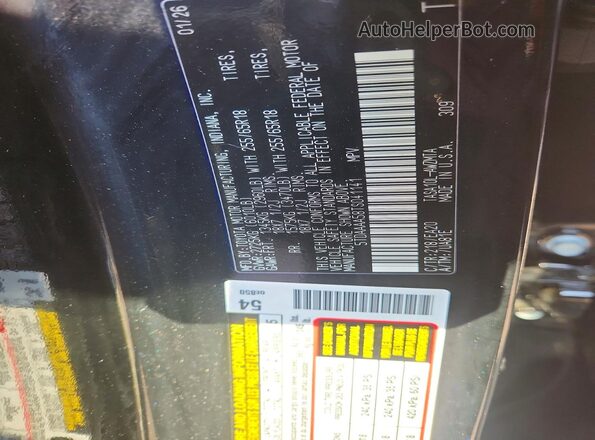 5TDAAAA58TS041141 2026 TOYOTA GRAND Black Widok naklejki z numerem VIN