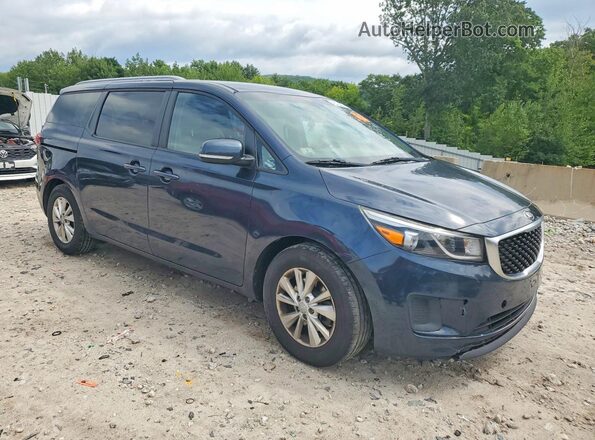 KNDMB5C15G6119506 2016 KIA SEDONA Blue Widok z przodu