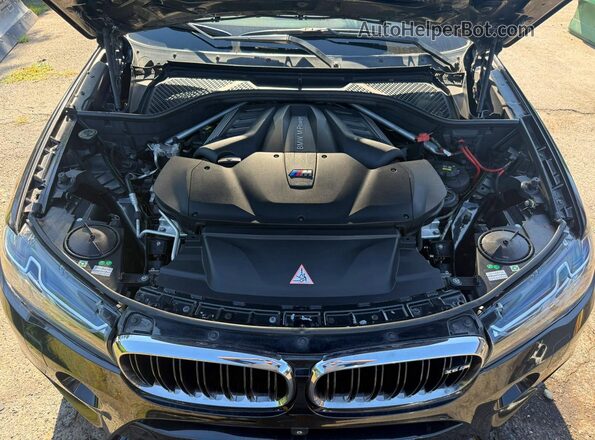 5YMKW8C55G0R43256 2016 BMW X6 Black Widok komory silnika