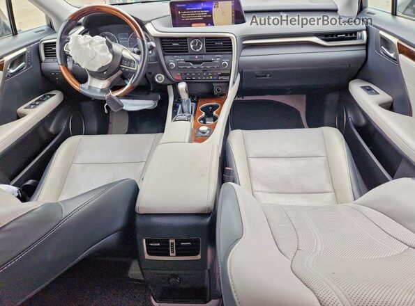 2T2ZZMCA6KC139272 2019 LEXUS RX White ხელსაწყოთა პანელის ხედი
