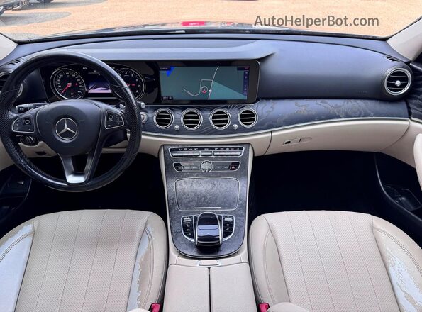 WDDZH6GB9HA239374 2017 MERCEDES-BENZ E Gray Rear seats view