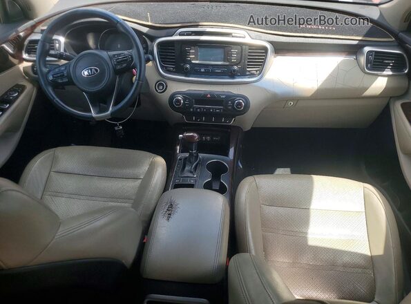 5XYPH4A56GG027734 2016 KIA SORENTO Темно-бордовый Вид щитка приборов