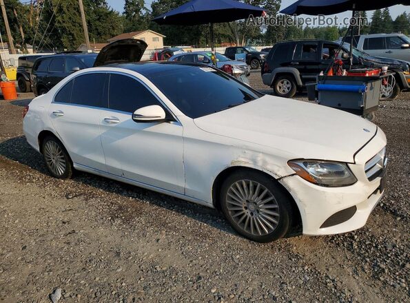 55SWF4KB6GU117901 2016 MERCEDES-BENZ C Белый Вид спереди
