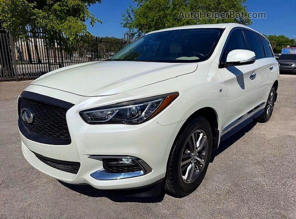 5N1DL0MN4LC547527 2020 INFINITI QX60 Белый Задняя левая четверть