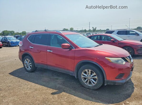 5N1AT2MV3GC740871 2016 NISSAN ROGUE Red Դիմացի տեսք