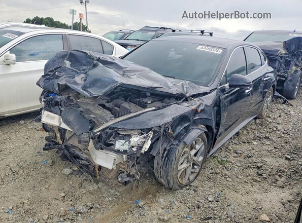 5NPEF4JA9MH078904 2021 HYUNDAI SONATA Черный Задняя левая четверть