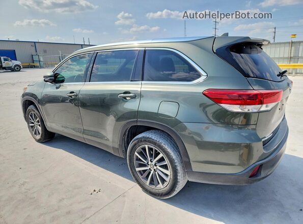 5TDKZRFH6KS316972 2019 TOYOTA HIGHLANDER Green Rear right