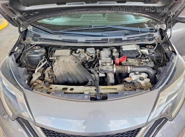 3N1CE2CP2HL378325 2017 NISSAN VERSA Silver ძრავის განყოფილების ხედი