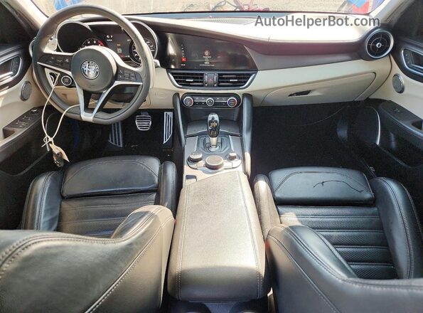 ZARFAMBN5K7611956 2019 ALFA ROMEO GIULIA Blue Widok zestawu wskaźników