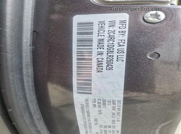 2C4RC1DG8LR260426 2020 CHRYSLER VOYAGER Charcoal Vista de los asientos traseros