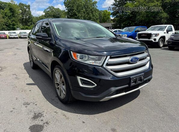 2FMPK4K95HBB18756 2017 FORD EDGE Black წინა ხედი