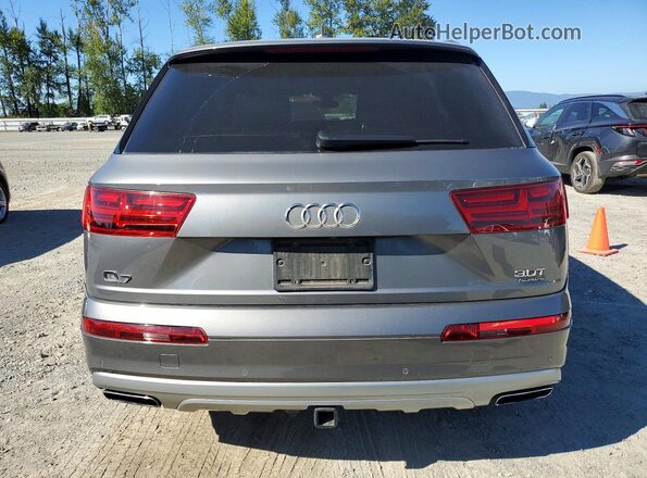 WA1LAAF79HD031346 2017 AUDI Q7 Silver წინა სალონის ხედი