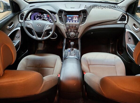 5XYZUDLB8HG490788 2017 HYUNDAI SANTA FE Серебряный Вид щитка приборов