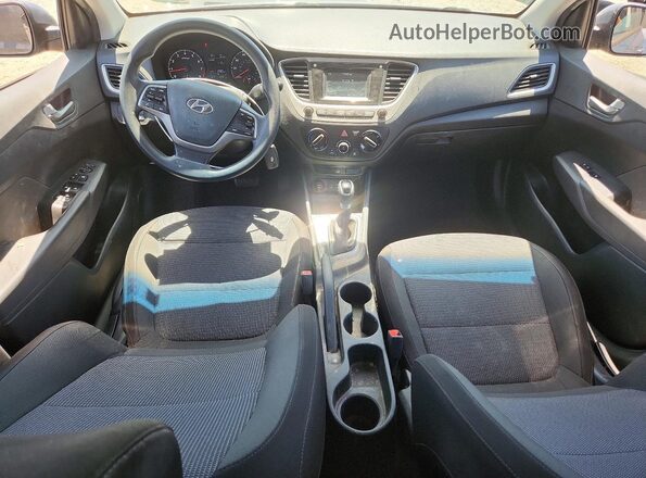 3KPC24A36JE026439 2018 HYUNDAI ACCENT Gray Instrument cluster view