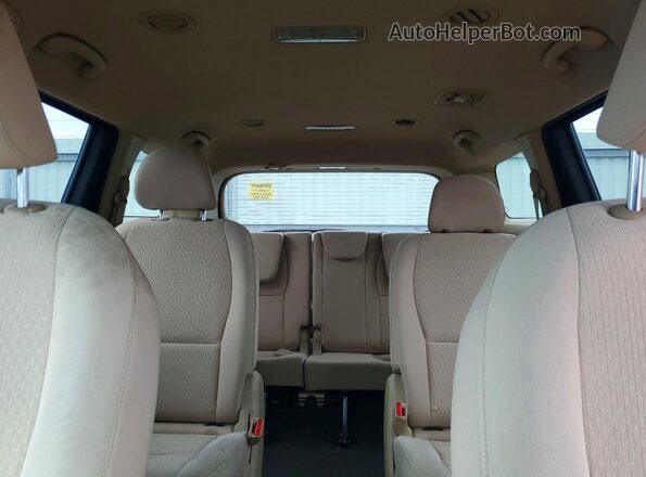 KNDMB5C19H6225913 2017 KIA SEDONA Black უკანა სალონის ხედი
