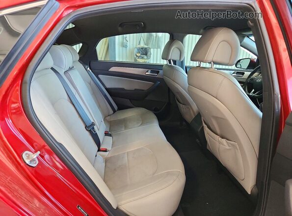 5NPE34AB1HH554330 2017 HYUNDAI SONATA Red Սալոնի հետևի տեսք