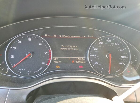 WAUGFAFC3GN076889 2016 AUDI A6 Silver Вид задніх сидінь