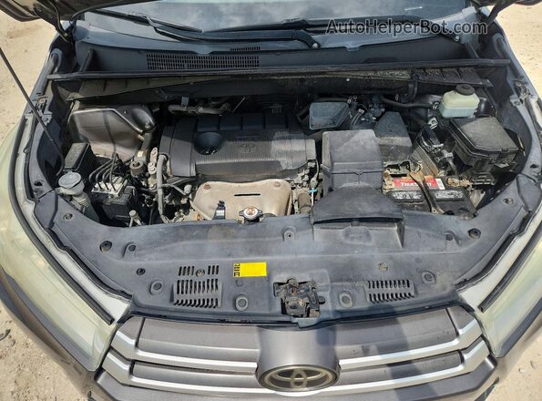 5TDZARFH4JS034253 2018 TOYOTA HIGHLANDER Gray Widok naklejki z numerem VIN