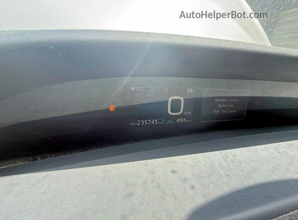 JTDKARFP5L3155175 2020 TOYOTA PRIUS Silver Widok zestawu wskaźników