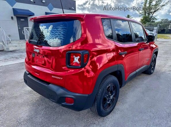ZACNJAAB2LPL15502 2020 JEEP RENEGADE Красный Передняя правая четверть