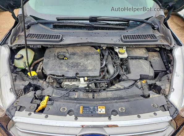 1FMCU0GD4JUD02679 2018 FORD ESCAPE Black Vista del compartimento del motor