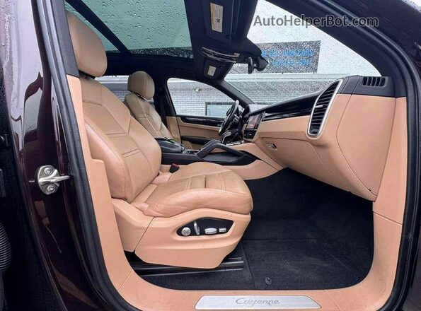 WP1AA2AY2MDA03187 2021 PORSCHE CAYENNE Коричневый Вид сзади