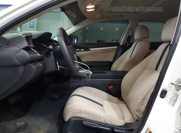 19XFC2F75HE228225 2017 HONDA CIVIC White Widok deski rozdzielczej