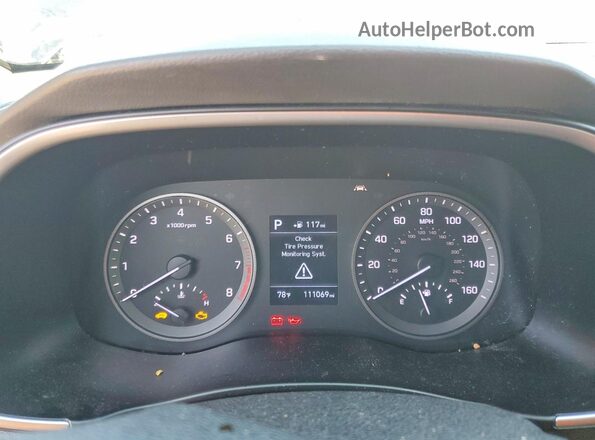 KM8J33A49KU977580 2019 HYUNDAI TUCSON Черный Вид задних сидений