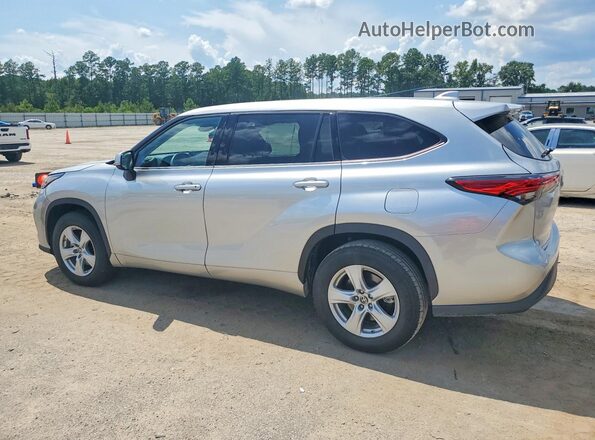 5TDCZRAH8MS070389 2021 TOYOTA HIGHLANDER Silver Հետևի աջ