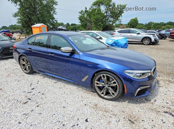 WBAJB9C59JB049338 2018 BMW M5 Синий Вид спереди