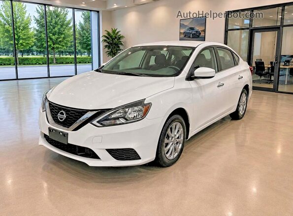 3N1AB7APXKY300417 2019 NISSAN SENTRA Белый Задняя правая четверть