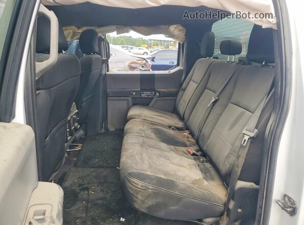 1FTEW1EG2HKC98888 2017 FORD F150 White Widok wnętrza z tyłu