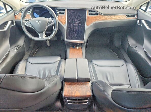 5YJSA1E21HF202865 2017 TESLA MODEL Blue ხელსაწყოთა პანელის ხედი