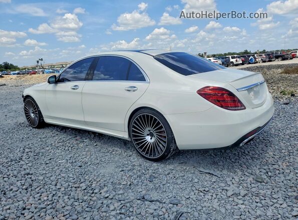 WDDUG6GB8JA361694 2018 MERCEDES-BENZ S White Задня права чверть