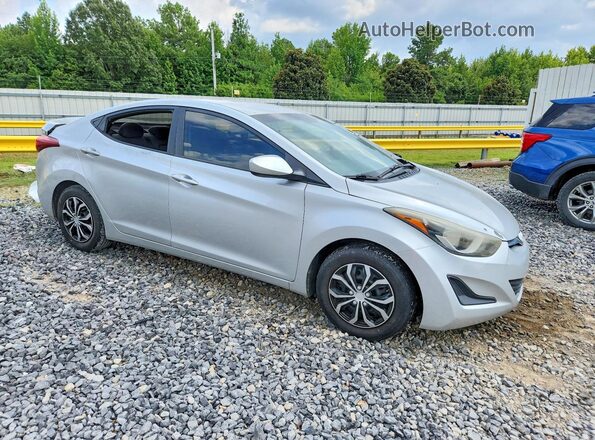 5NPDH4AE3GH709689 2016 HYUNDAI ELANTRA Серебряный Вид спереди