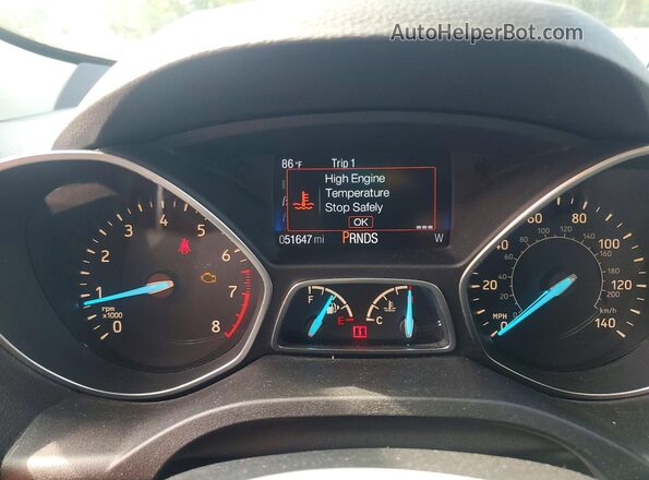 1FMCU0G92HUB95900 2017 FORD ESCAPE White Вид задніх сидінь
