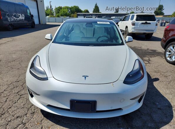 5YJ3E1EA9MF873291 2021 TESLA MODEL White Rear view