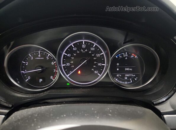 JM3TCBDY1J0221910 2018 MAZDA CX-9 Black Հետևի նստատեղերի տեսք