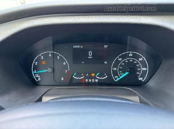 1FTYE1Y83MKA02436 2021 FORD TRANSIT White Вид панелі приладів