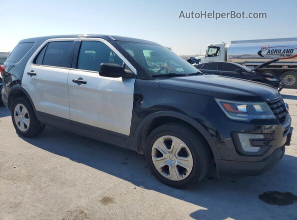 1FM5K8AT3HGC35594 2017 FORD EXPLORER Black Widok z przodu