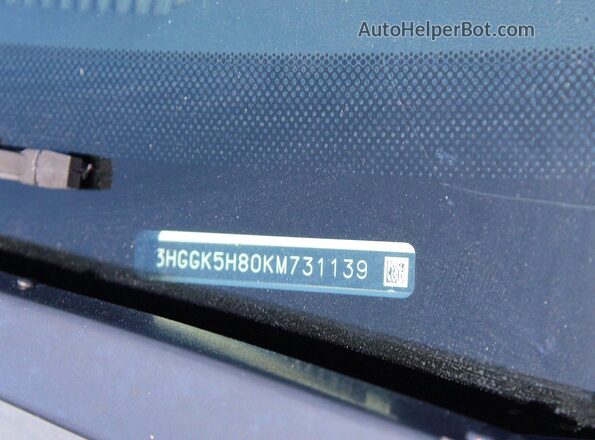 3HGGK5H80KM731139 2019 HONDA FIT White Vista interior trasera