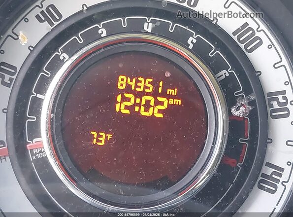 3C3CFFAR0GT222213 2016 FIAT 500 Gray Հետևի նստատեղերի տեսք