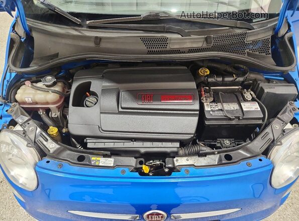 3C3CFFAR7GT184432 2016 FIAT 500 Blue Սալոնի հետևի տեսք