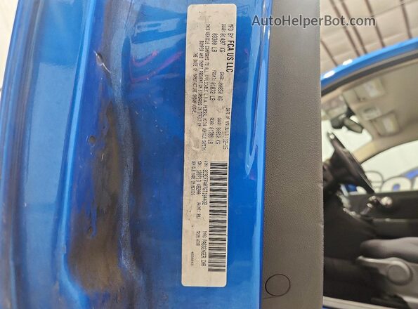 3C3CFFAR7GT184432 2016 FIAT 500 Blue Շարժիչի բաժամունքի տեսք