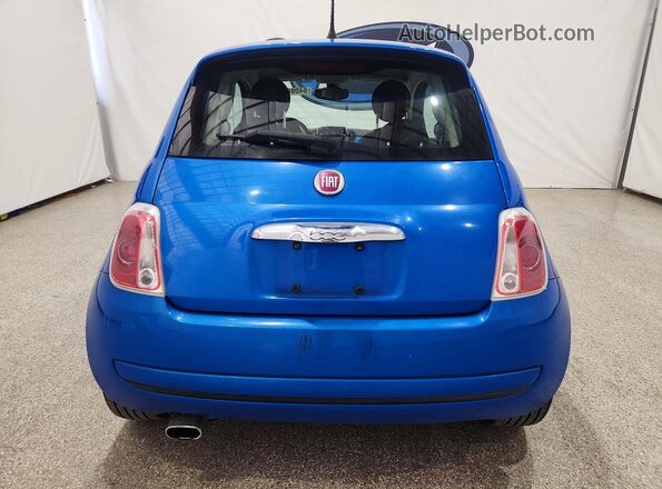 3C3CFFAR7GT184432 2016 FIAT 500 Blue Հետևի տեսք