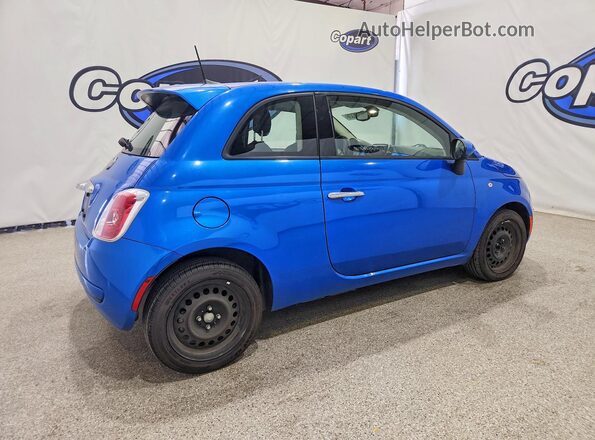 3C3CFFAR7GT184432 2016 FIAT 500 Blue Հետևի աջ