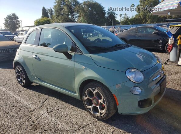 3C3CFFBR5GT169541 2016 FIAT 500 Green Передня права чверть